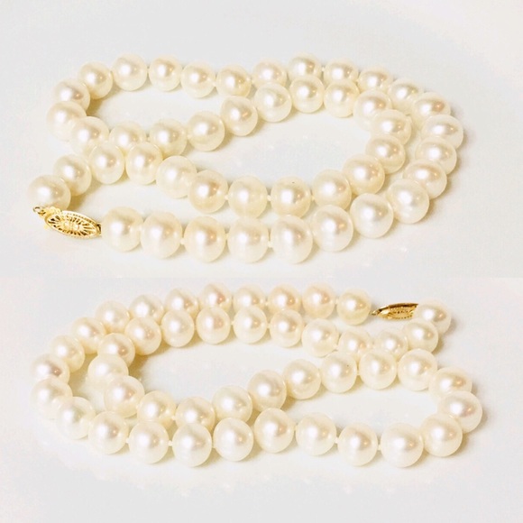 Imperial Pearls 14k Gold 10mm Strand Necklace - Picture 3 of 8